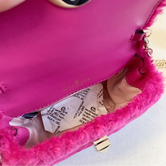 Kate Spade Audrey Shearling Micro Crossbody - Picture 7 of 11